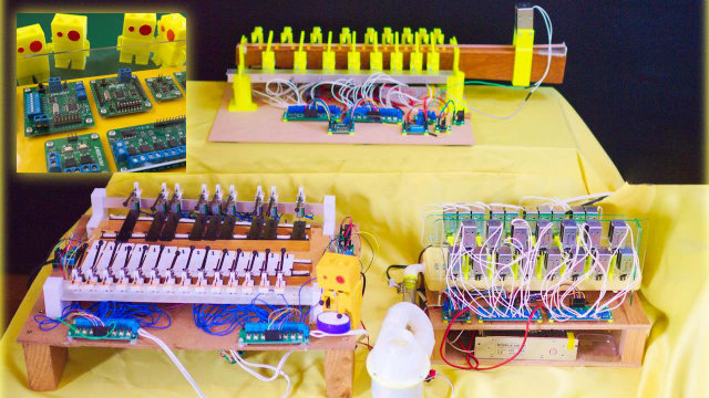 Project: Automatic performance music by MIDI mechanical system