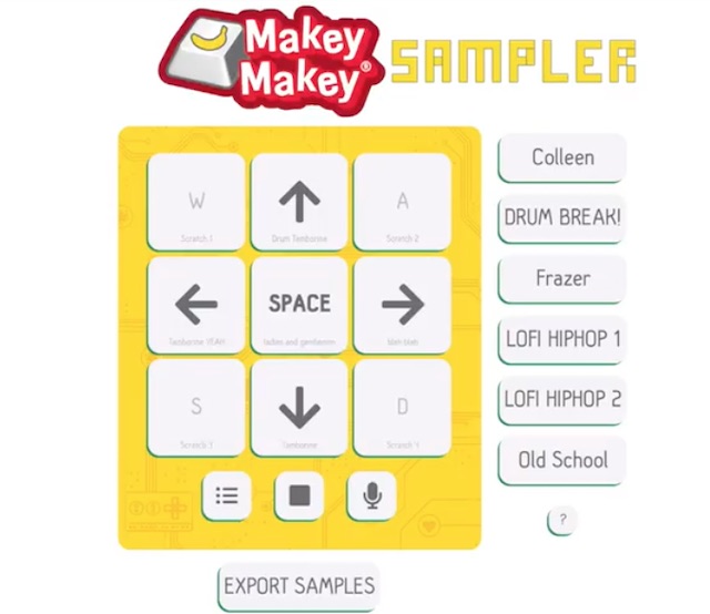 Makey Makey Sampler App