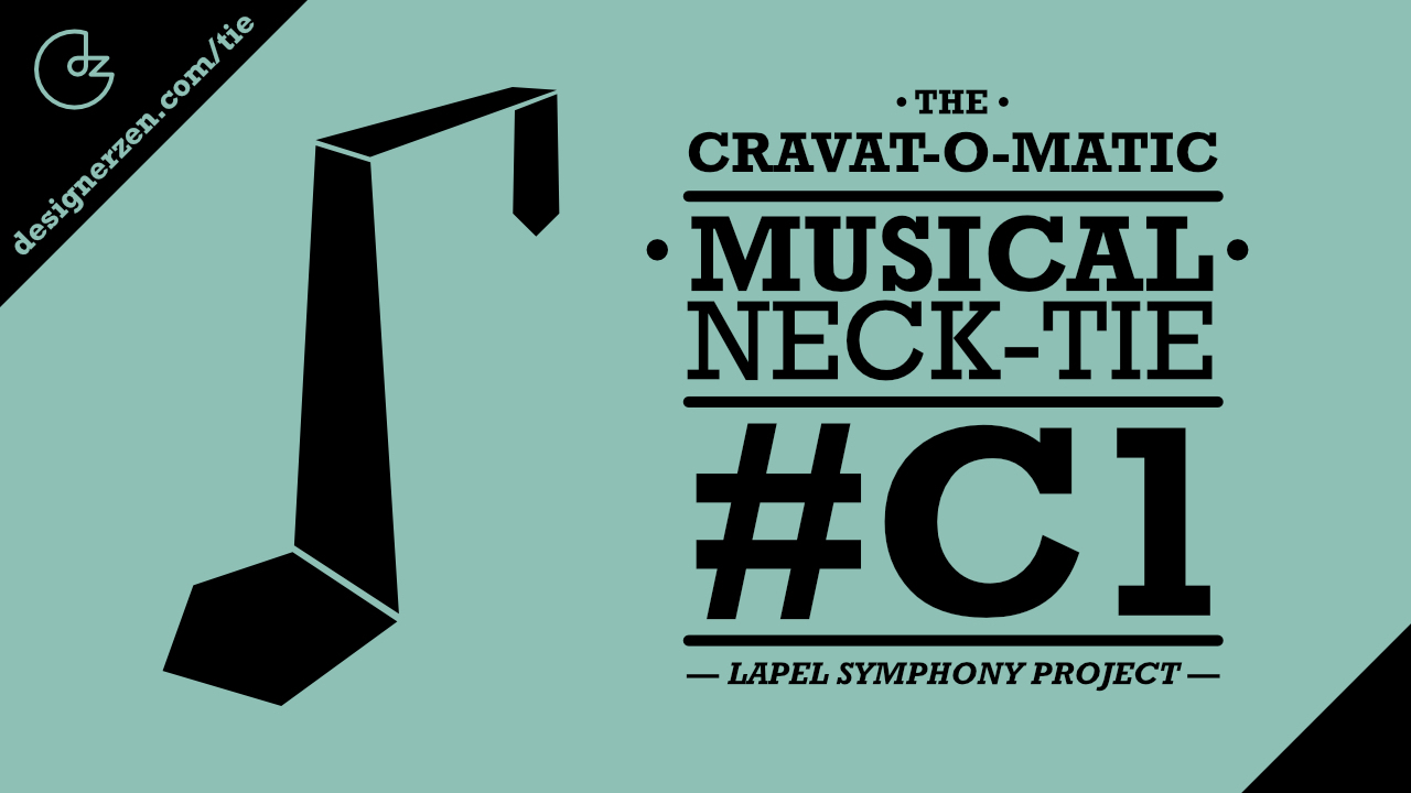 Caravat-o-matic Musical Necktie #C1 - Part of the Lapel Symphony Project