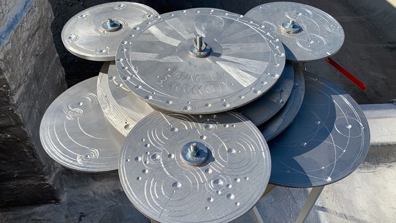 XyloVan Memorial Disc Gong Array