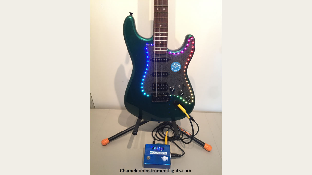 Interactive lighting embedded in musical instruments