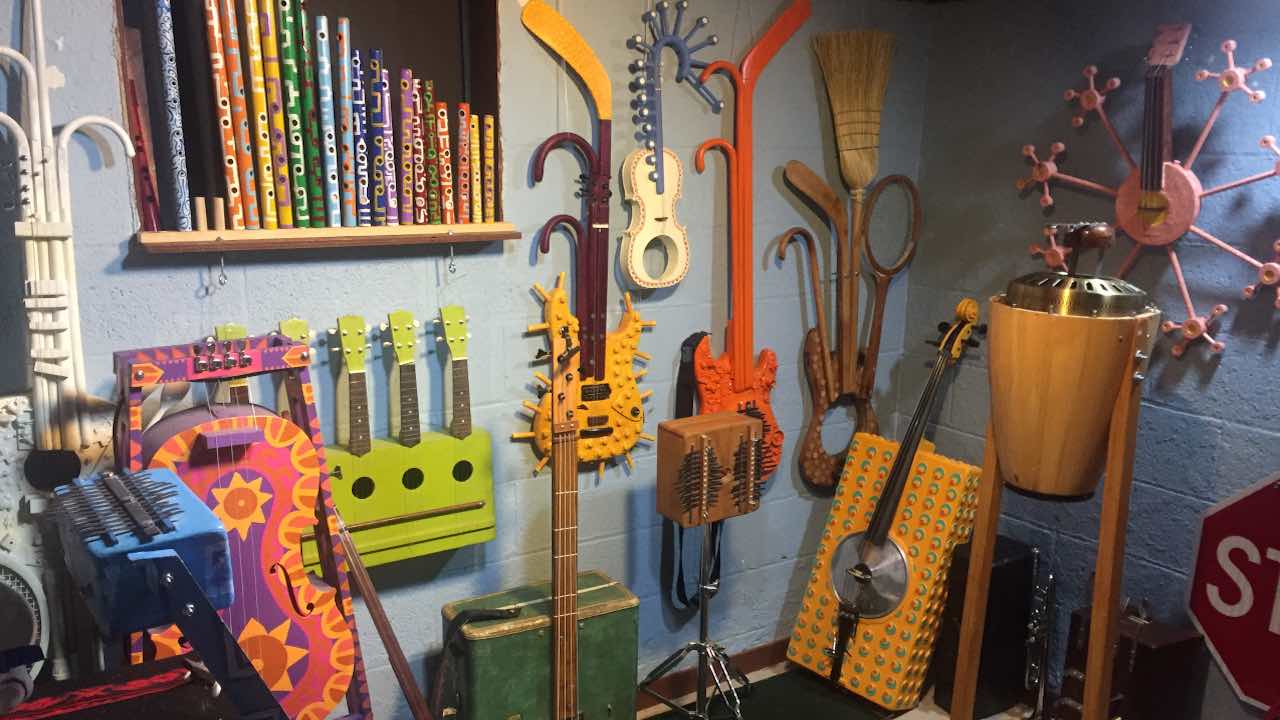 A Room Full of Unique Musical Instruments