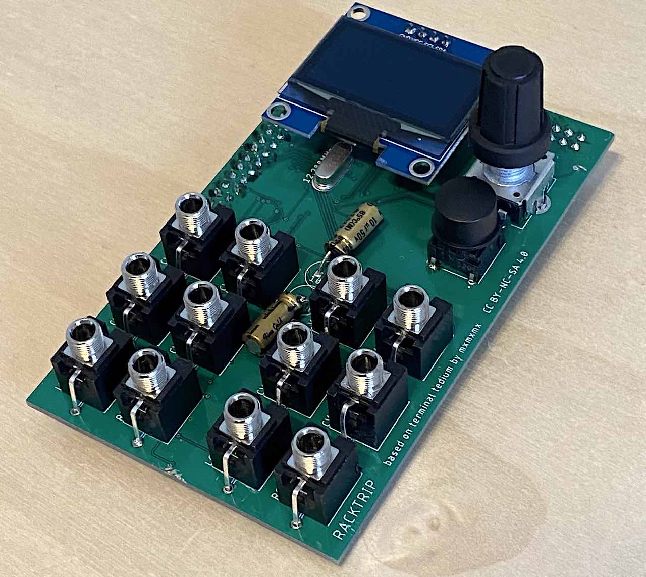Eurorack module for patching audio & CV over network